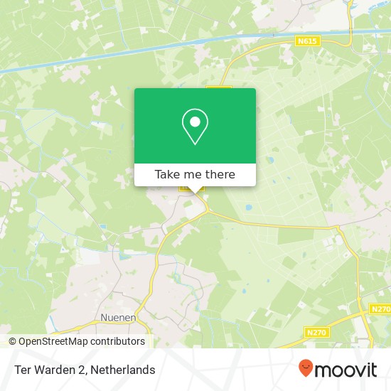 Ter Warden 2, 5674 XD Nuenen map