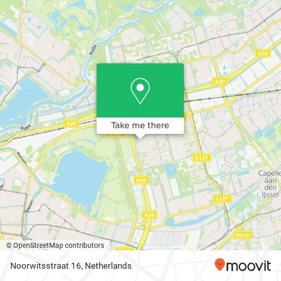 Noorwitsstraat 16, 3067 KR Rotterdam map