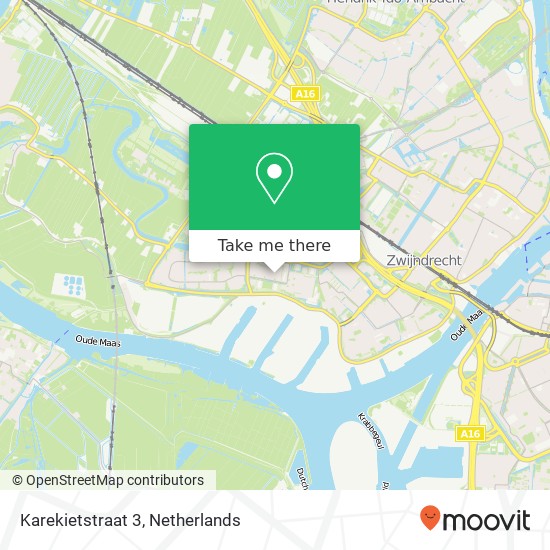 Karekietstraat 3, 3334 TD Zwijndrecht map