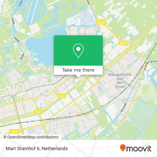 Mart Stamhof 6, 3059 Rotterdam map