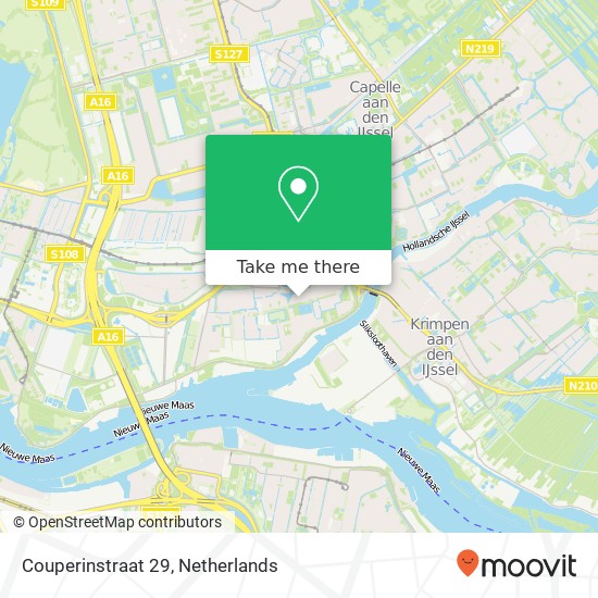 Couperinstraat 29, 2901 RA Capelle aan den IJssel map