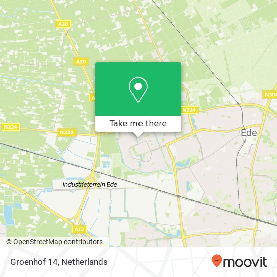 Groenhof 14, 6715 EM Ede Karte