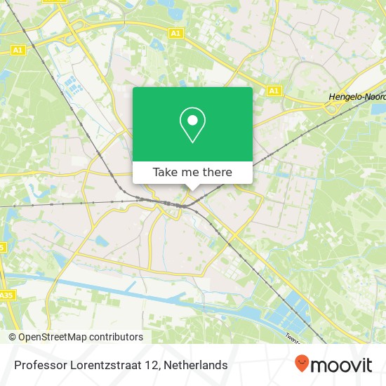 Professor Lorentzstraat 12, 7557 AX Hengelo map