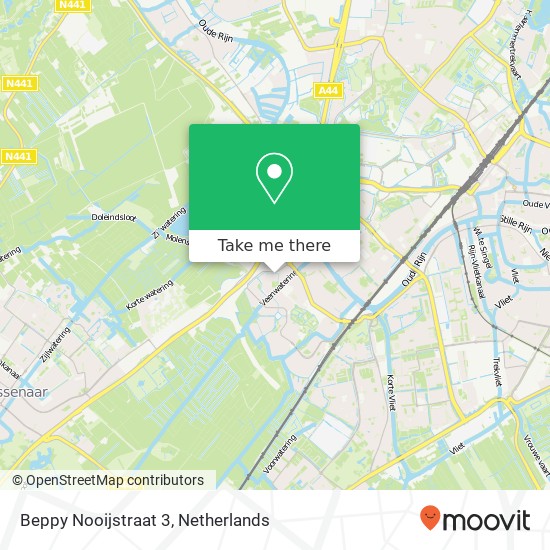 Beppy Nooijstraat 3, 2331 HT Leiden map