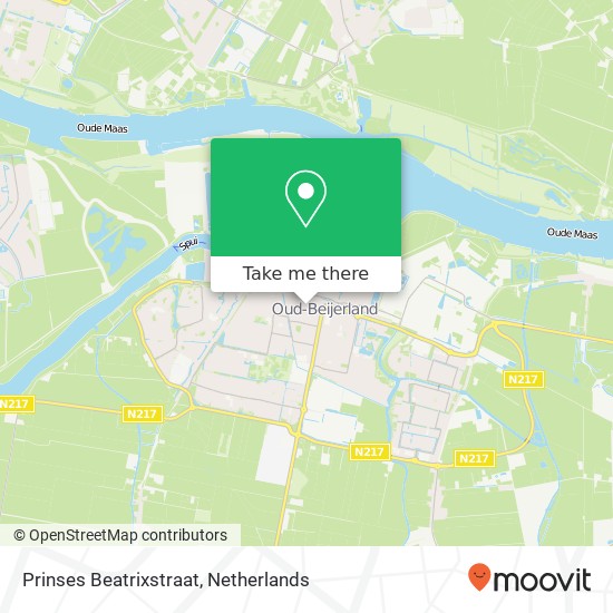 Prinses Beatrixstraat, 3262 SE Oud-Beijerland map
