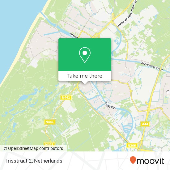 Irisstraat 2, 2223 Katwijk aan de Rijn map