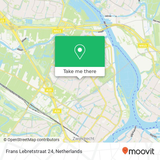 Frans Lebretstraat 24, 3343 DV Hendrik-Ido-Ambacht map
