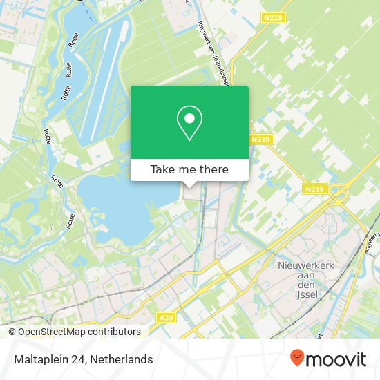 Maltaplein 24, 3059 XW Rotterdam map