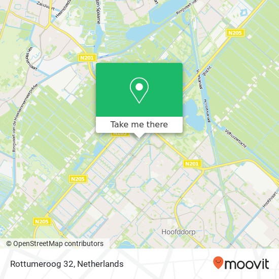 Rottumeroog 32, 2134 ZR Hoofddorp map