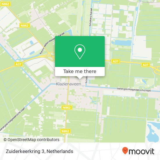 Zuiderkeerkring 3, 7891 BV Klazienaveen map