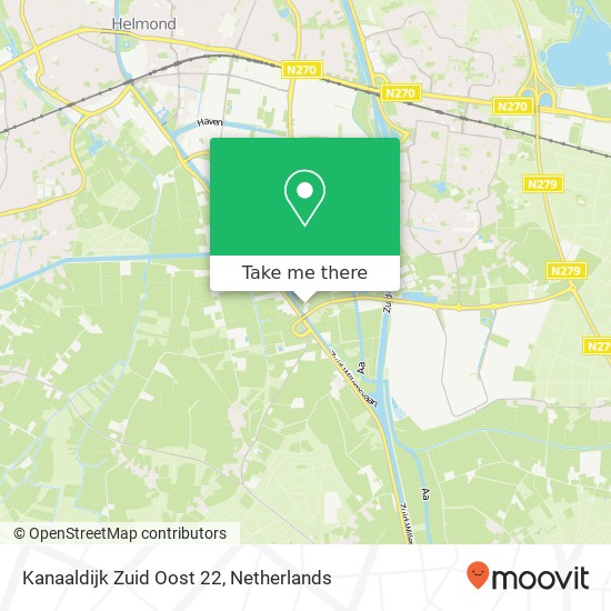 Kanaaldijk Zuid Oost 22, 5705 BE Helmond map