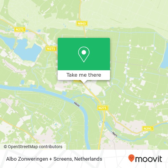 Albo Zonweringen + Screens, Rijksweg 12 map