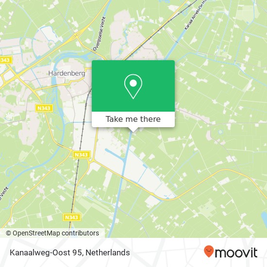 Kanaalweg-Oost 95, 7793 HA Hoogenweg map