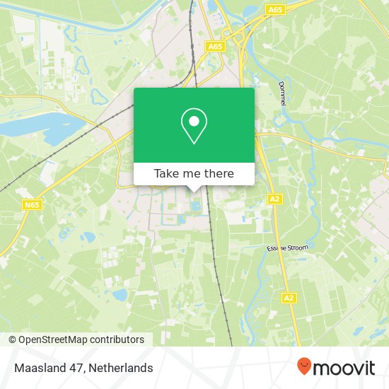 Maasland 47, 5262 GN Vught Karte