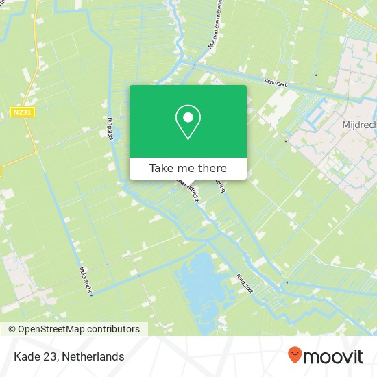 Kade 23, 2435 NP Zevenhoven map