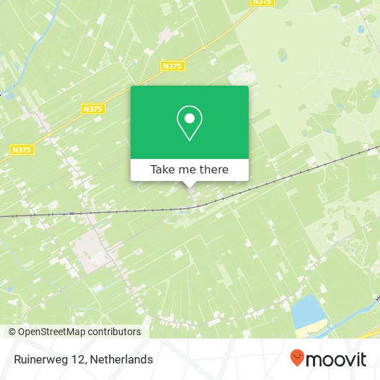 Ruinerweg 12, 7958 RC Koekange map