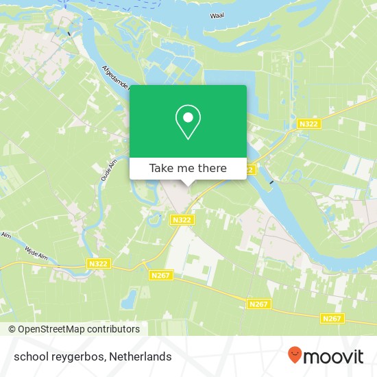 school reygerbos, 4283 Giessen map