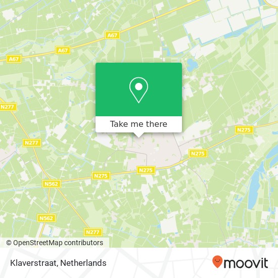 Klaverstraat, 5993 HH Maasbree map