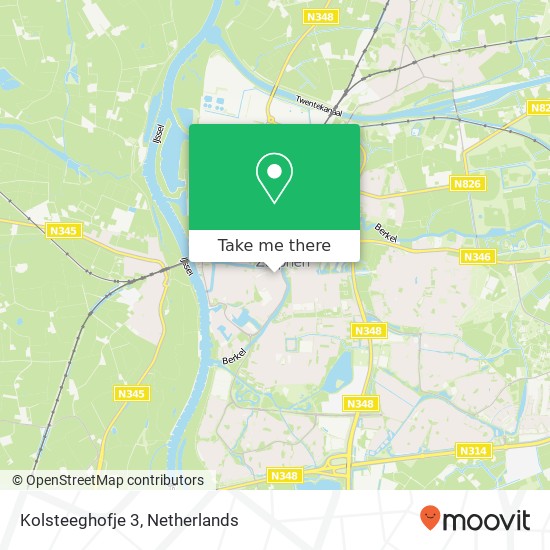 Kolsteeghofje 3, 7201 CP Zutphen map