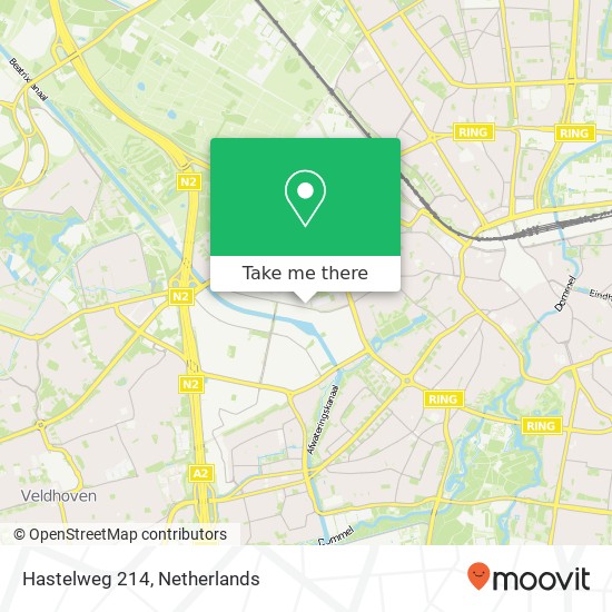 Hastelweg 214, 5652 CL Eindhoven Karte