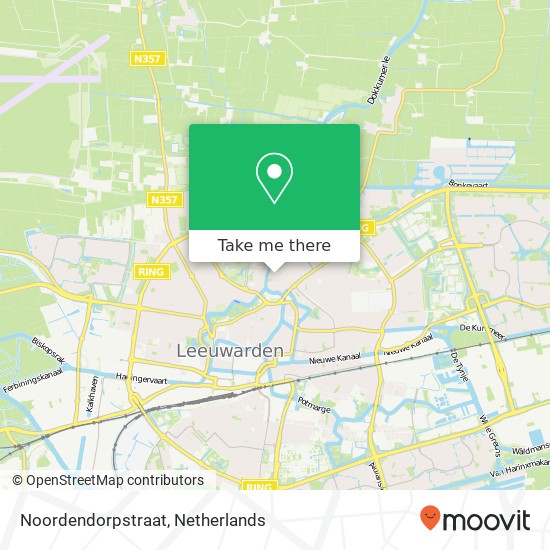 Noordendorpstraat, 8922 AL Leeuwarden map