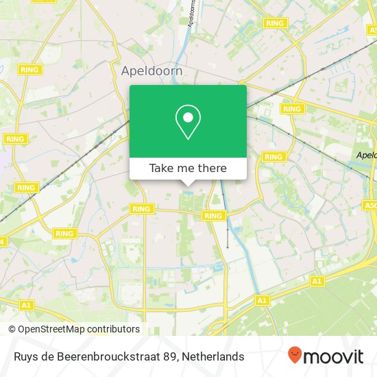 Ruys de Beerenbrouckstraat 89, 7331 LP Apeldoorn map