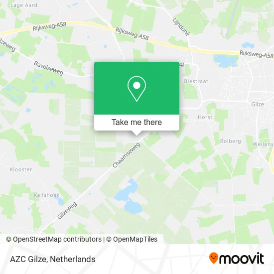 AZC Gilze map