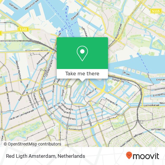 Red Ligth Amsterdam map