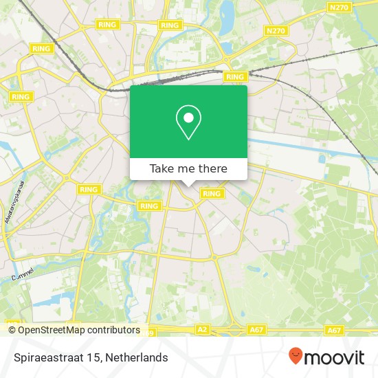 Spiraeastraat 15, 5614 GG Eindhoven Karte