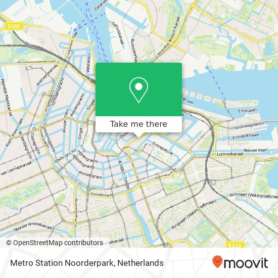 Metro Station Noorderpark map