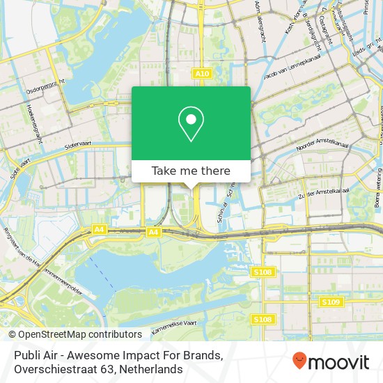 Publi Air - Awesome Impact For Brands, Overschiestraat 63 map