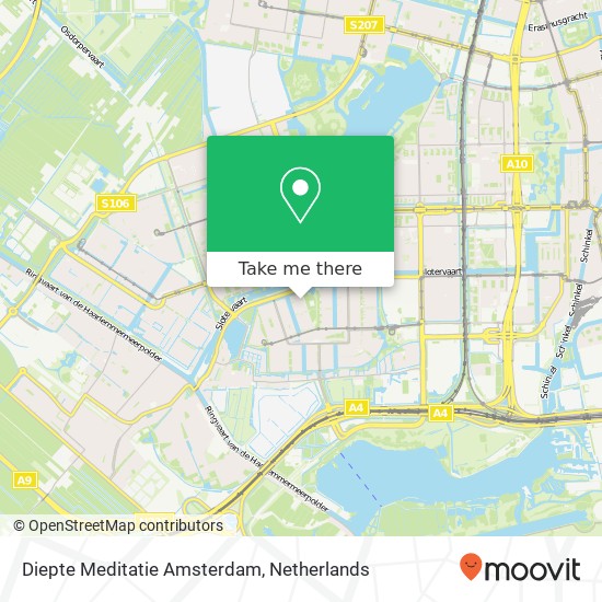 Diepte Meditatie Amsterdam, Turnhoutplantsoen 192 map