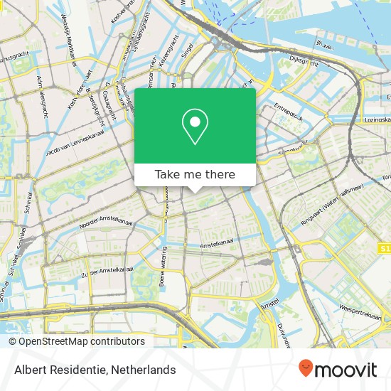 Albert Residentie, Albert Cuypstraat 136 map