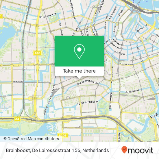 Brainboost, De Lairessestraat 156 map