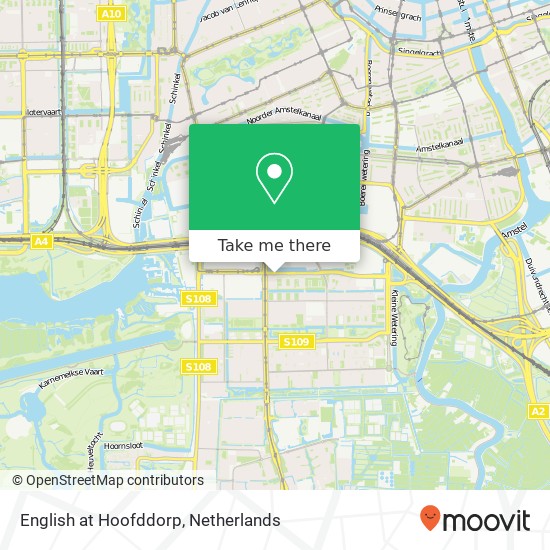 English at Hoofddorp map