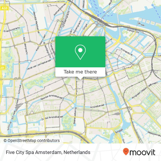 Five City Spa Amsterdam, Eerste Jacob van Campenstraat 39 map