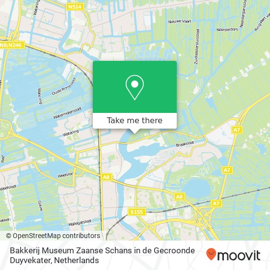 Bakkerij Museum Zaanse Schans in de Gecroonde Duyvekater Karte