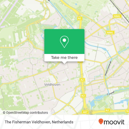 The Fisherman Veldhoven, Kruisstraat 23 map