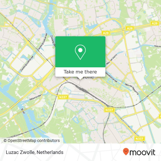 Luzac Zwolle, Stationsweg 3 map