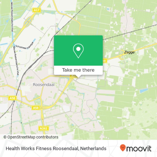 Health Works Fitness Roosendaal, Rucphensebaan 4 Karte