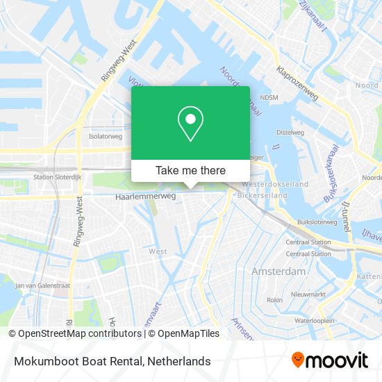 Mokumboot Boat Rental map