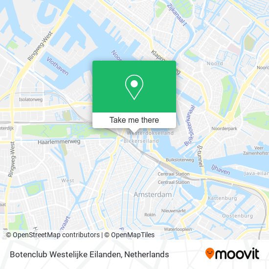 Botenclub Westelijke Eilanden map