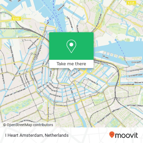 I Heart Amsterdam, Krom Boomssloot map