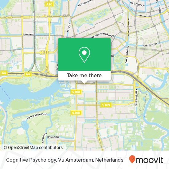 Cognitive Psychology, Vu Amsterdam map
