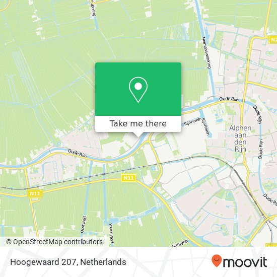 Hoogewaard 207, 2396 AR Koudekerk aan de Rijn map