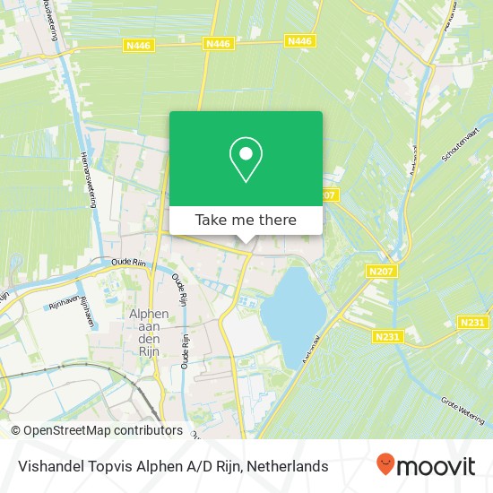Vishandel Topvis Alphen A / D Rijn, Ridderhof 43 map