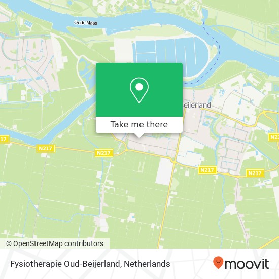 Fysiotherapie Oud-Beijerland, Van Goyenstraat 16 map