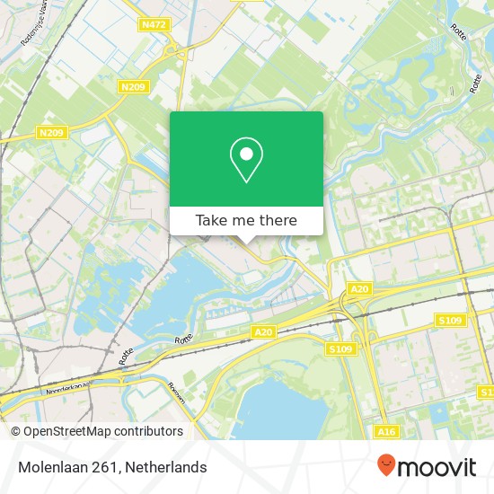 Molenlaan 261, 3055 GG Rotterdam map