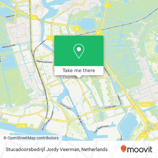 Stucadoorsbedrijf Jordy Veerman, Jan Bonekampstraat 13 map