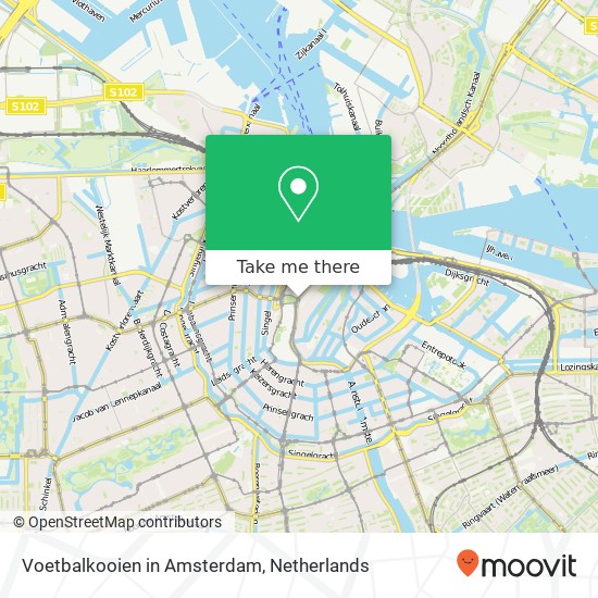 Voetbalkooien in Amsterdam, Dam map